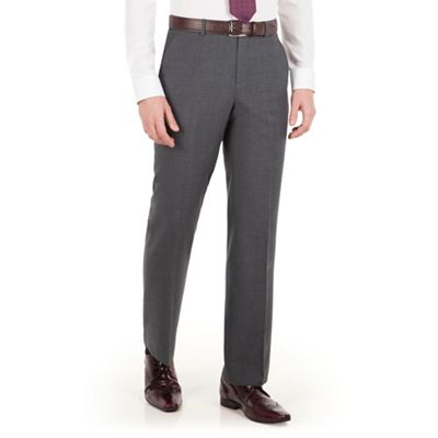 The Collection Grey tonal check regular fit suit trouser